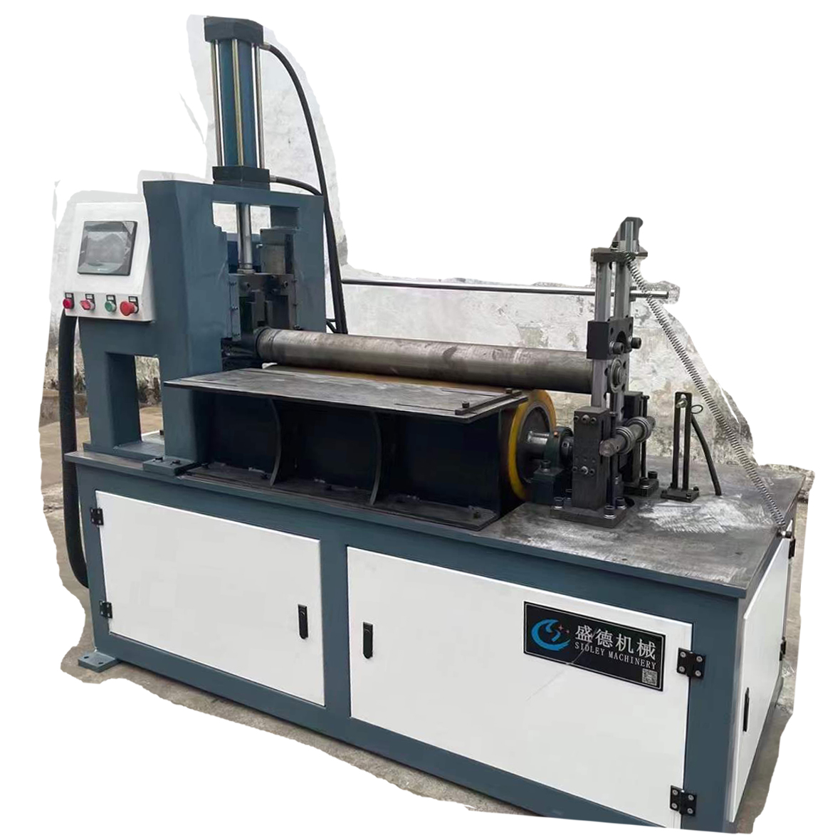 卷圓機 文(wen)丘裏閥配套(tao)卷闆卷圓機(ji) 400型